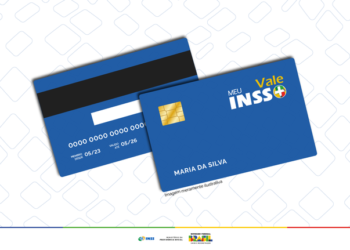 O cartão Meu INSS Vale+ é um cartão físico, com chip e senha. Imagem: Portal Gov. Br