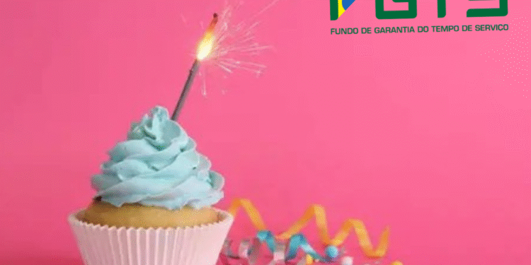 Imagem comemorativa do saque-aniversário do FGTS.