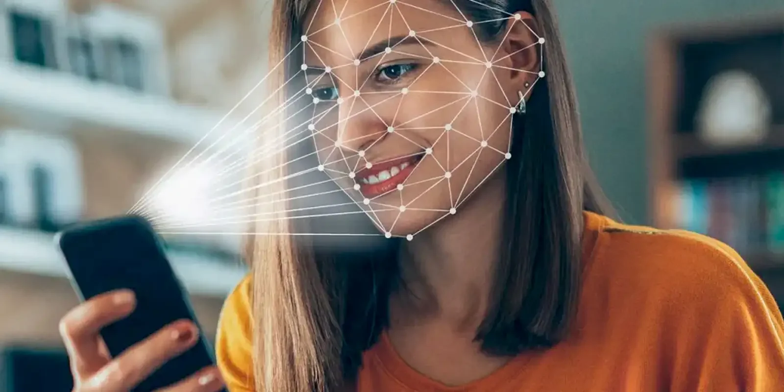 "Pessoa realizando verificação de biometria facial, ilustrando a nova exigência do INSS para desbloqueio de descontos."