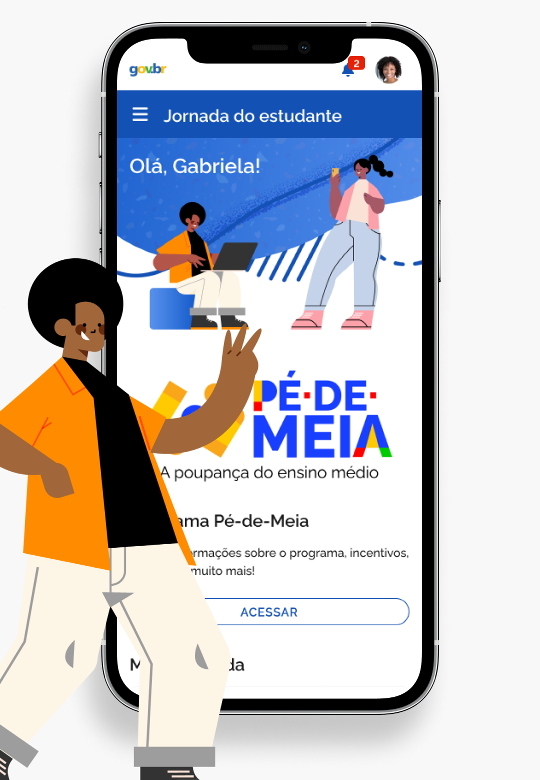 Irei inserir esta imagem na seção do texto que fala sobre: Como Baixar o Aplicativo Jornada do Estudante? Descreva como devo preencher no WordPress os campos da imagem: alt text, título, legenda e descrição! Obs: Crie textos diferentes do que você já criou. Além disso comprima a imagem para no máximo 200kb, sem reduzir dimensões, e no formato Webp, nomeie o arquivo com base na legenda, e disponibilize o link para download