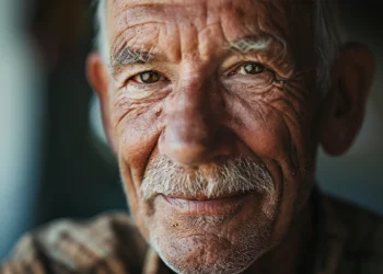 "Homem idoso sorrindo, representando a importância de entender os direitos para recebimento de benefícios"