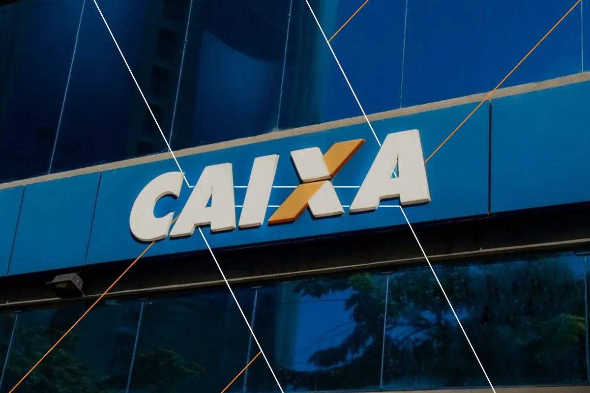 Logotipo da CAIXA Econômica Federal, representando a instituição financeira brasileira.