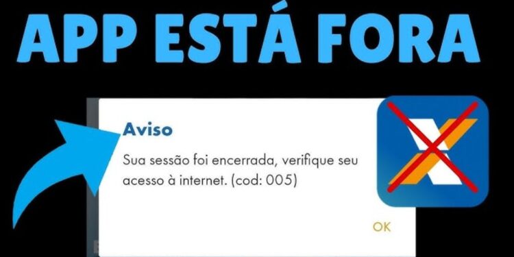 Erro no app Caixa Tem informando falha de conexão com a internet