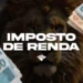 Imagem promocional do Imposto de Renda, com notas de dinheiro e um leão ao fundo, simbolizando a declaração de impostos.