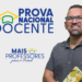 PND 2025: imagem com logotipo da Prova Nacional Docente e homem segurando livro.