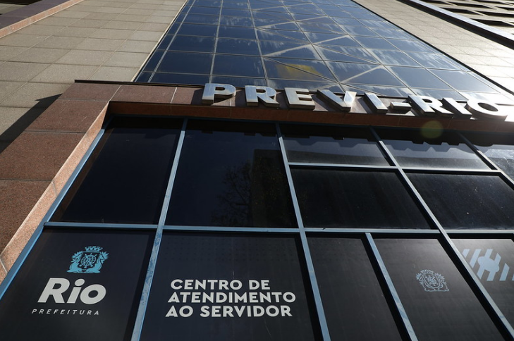 Fachada do prédio do Prev-Rio, Centro de Atendimento ao Servidor