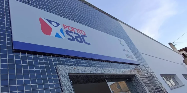 Fachada do ponto de atendimento SAC, oferecendo serviços de emissão de carteira de identidade