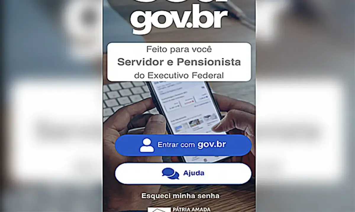 Tela do gov.br com opção para servidores e pensionistas acessarem a prova de vida em 2025.