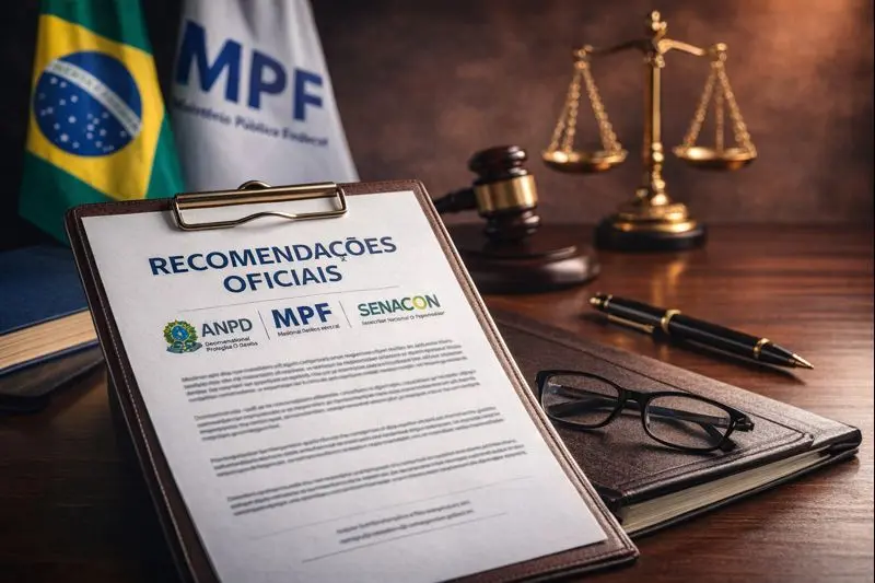 Recomendações oficiais sobre a plataforma X e o Grok. Documentos oficiais das agências ANPD, MPF e SENACON relacionados à recomendação para a plataforma X e ferramenta Grok, abordando a moderação de conteúdos indevidos.