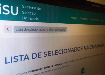 Tela do sistema Sisu com lista de selecionados na chamada regular.