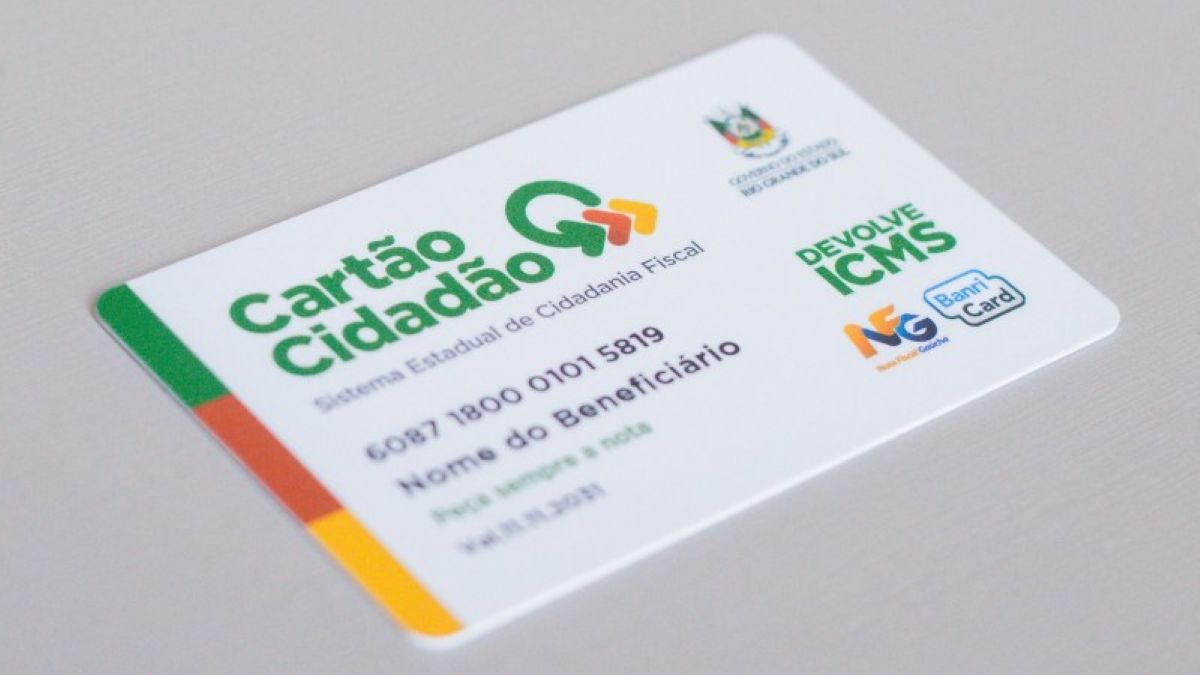 Cartão Cidadão utilizado para acesso a benefícios sociais e pagamentos