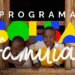 Duas crianças negras sorrindo apoiadas em janela de madeira com logotipo colorido do Programa Bolsa Família.