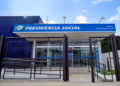 Fachada da agência da Previdência Social INSS fechada