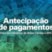 Notas de reais de R$50 e R$100 com texto sobre antecipação de pagamentos do Bolsa Família e BPC.