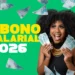 Mulher segurando notas de dinheiro em imagem sobre abono salarial 2026