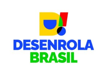 Logotipo oficial do programa Desenrola Brasil em fundo claro