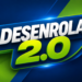 Logo do programa Desenrola 2.0 em fundo azul e verde
