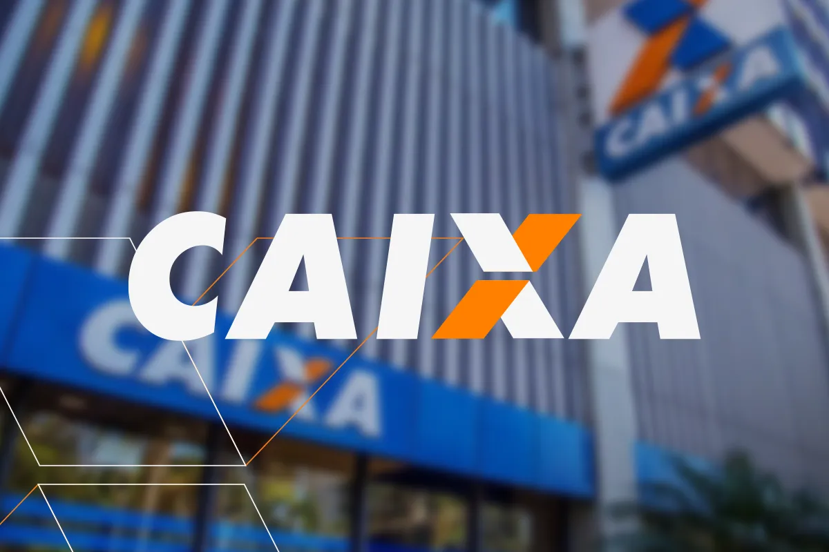 Fachada de agência da Caixa Econômica Federal com logotipo em destaque, em referência ao saque calamidade de maio de 2026