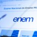 Tela de computador exibe a página do Enem no site do Inep, ilustrando a matéria sobre o recorde de inscrições no exame de 2026