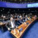 Plenário do Senado Federal ocupado durante sessão de debates temáticos sobre a PEC 221/2019, que trata do fim da escala 6x1 e da redução da jornada de trabalho