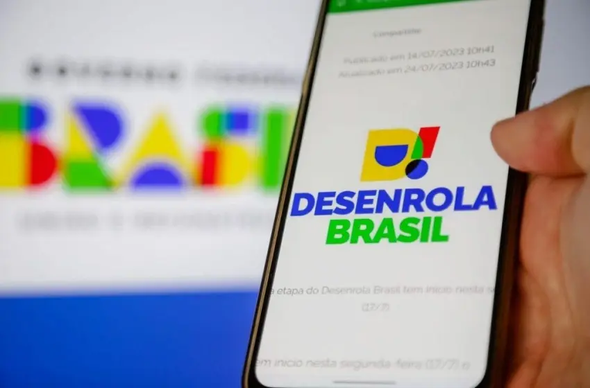 Imagem ilustrativa do aplicativo do Desenrola Brasil em celular, representando o programa de renegociação de dívidas criado pelo governo federal.